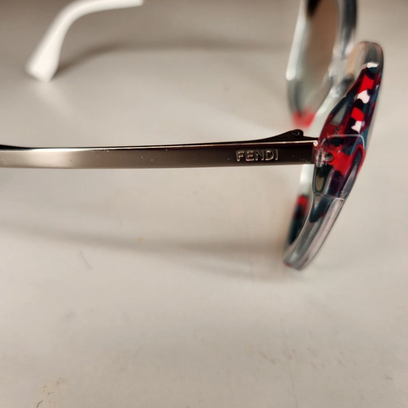 Fendi Designer Sunglasses FF0179-TKVE6 in Azure Crystal 53mm Authentic Oversized - Picture 8 of 15